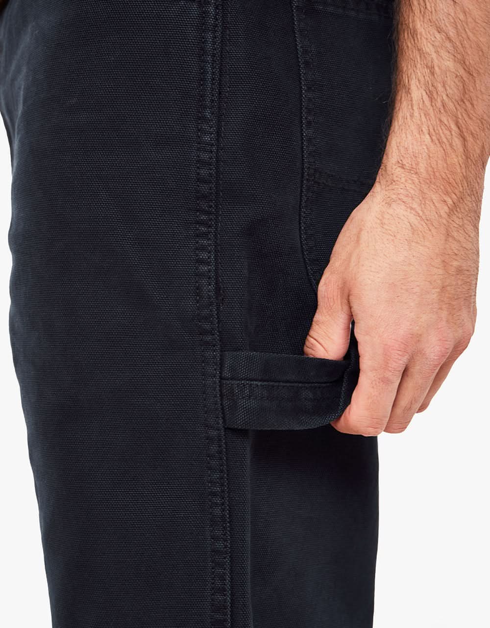 Dickies Duck Canvas Carpenter Shorts - Stone Washed Black - Image 3