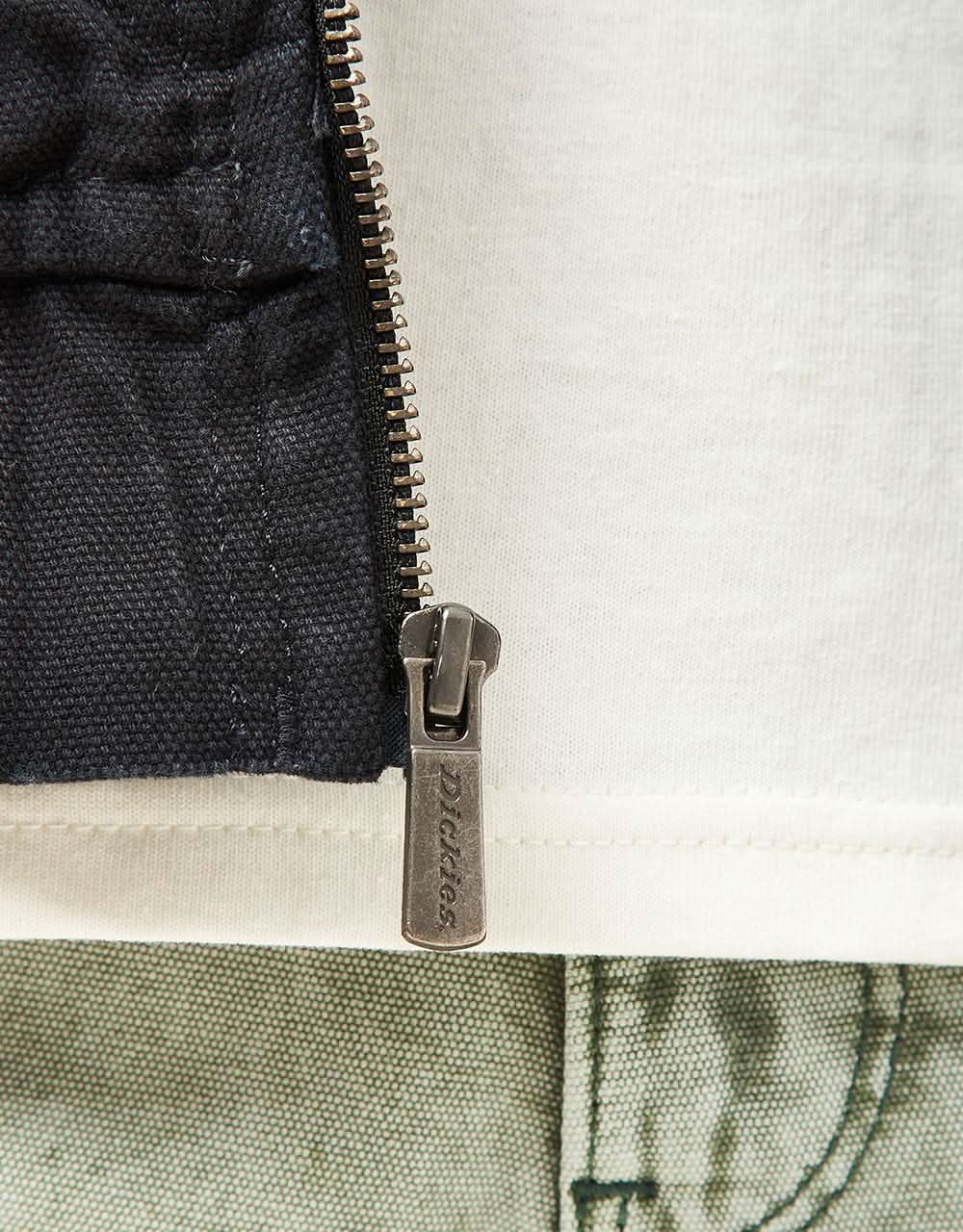 Dickies Duck Canvas Hooded Unlined Jacket - Stone Washed Black - Image 6