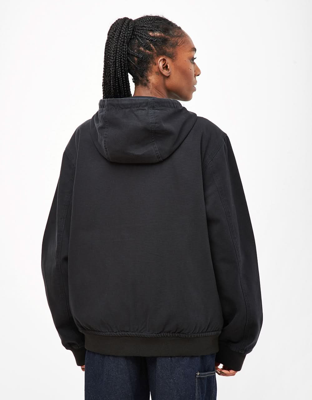 Dickies Duck Canvas Hooded Unlined Jacket - Stone Washed Black - Image 9