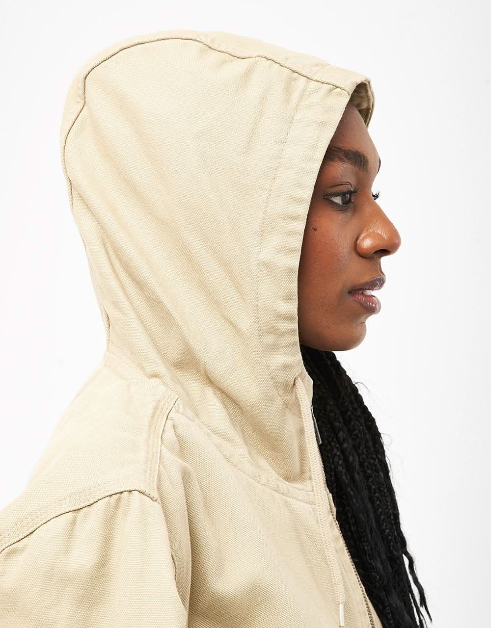Dickies Duck Canvas Hooded Unlined Jacket - Stone Washed Desert Sand - Image 10