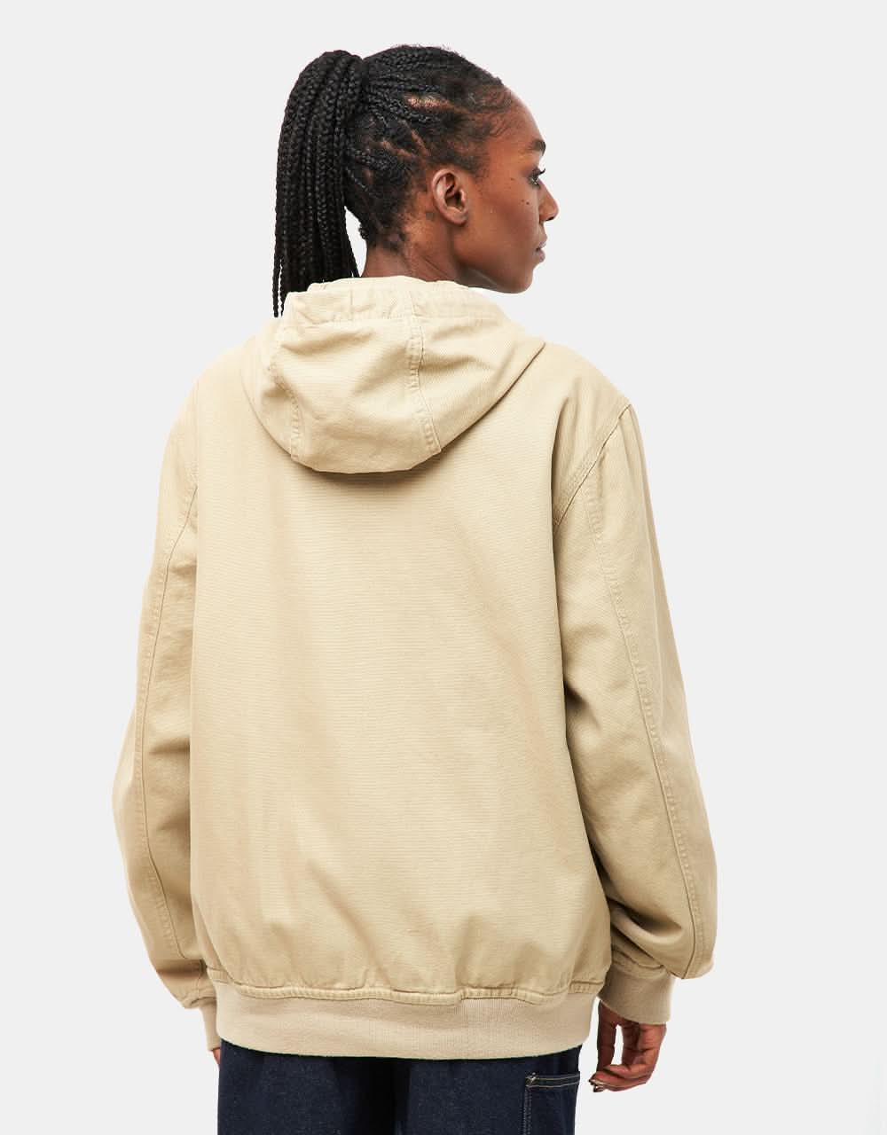 Dickies Duck Canvas Hooded Unlined Jacket - Stone Washed Desert Sand - Image 9