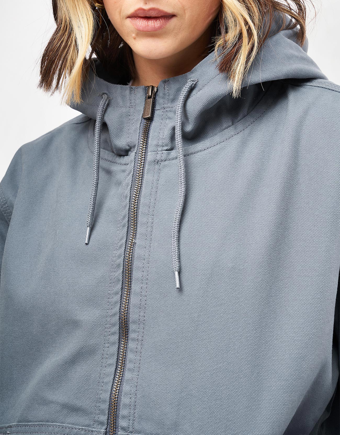 Dickies Duck Canvas Hooded Unlined Jacket - Stormy Weather - Image 10