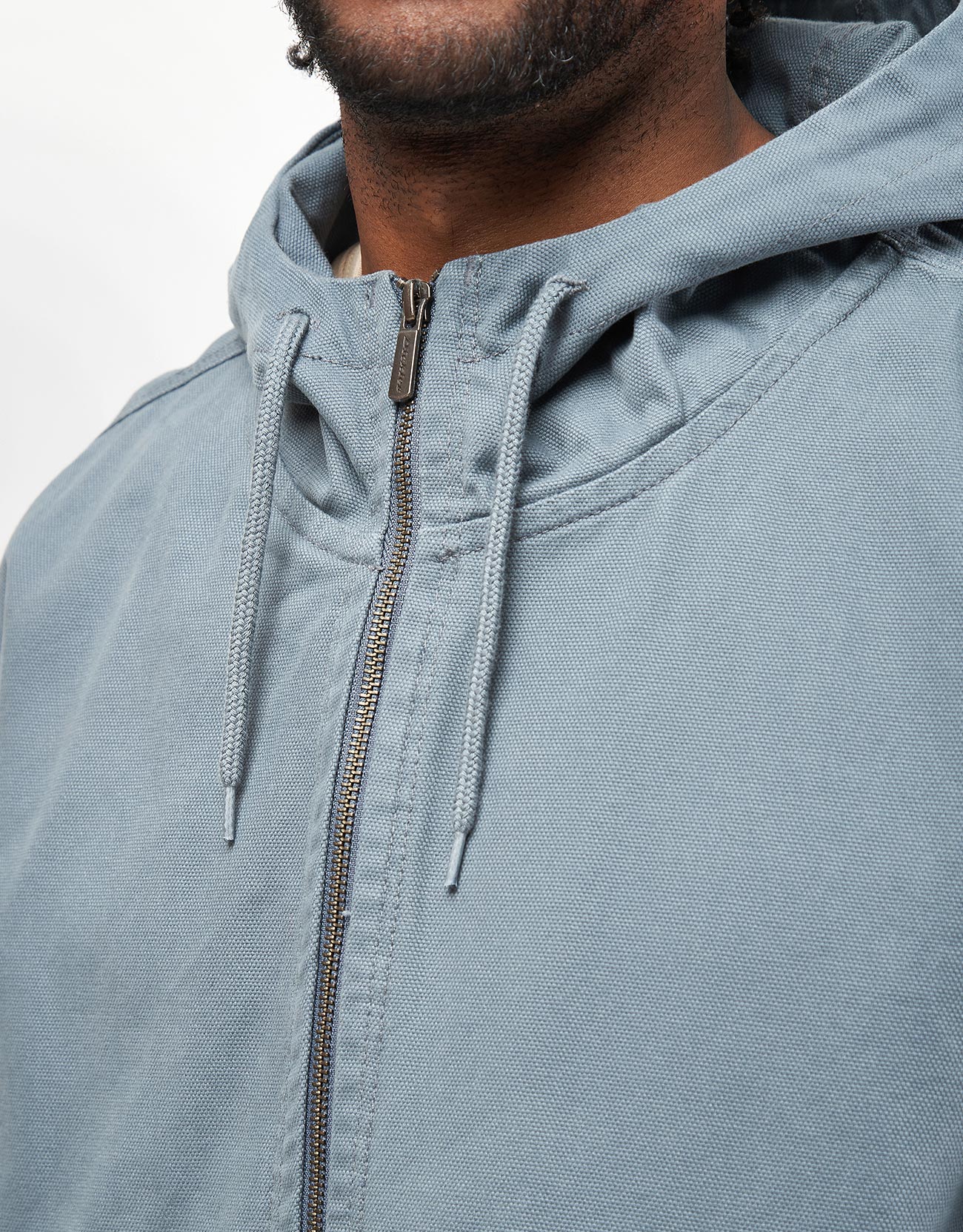 Dickies Duck Canvas Hooded Unlined Jacket - Stormy Weather - Image 2