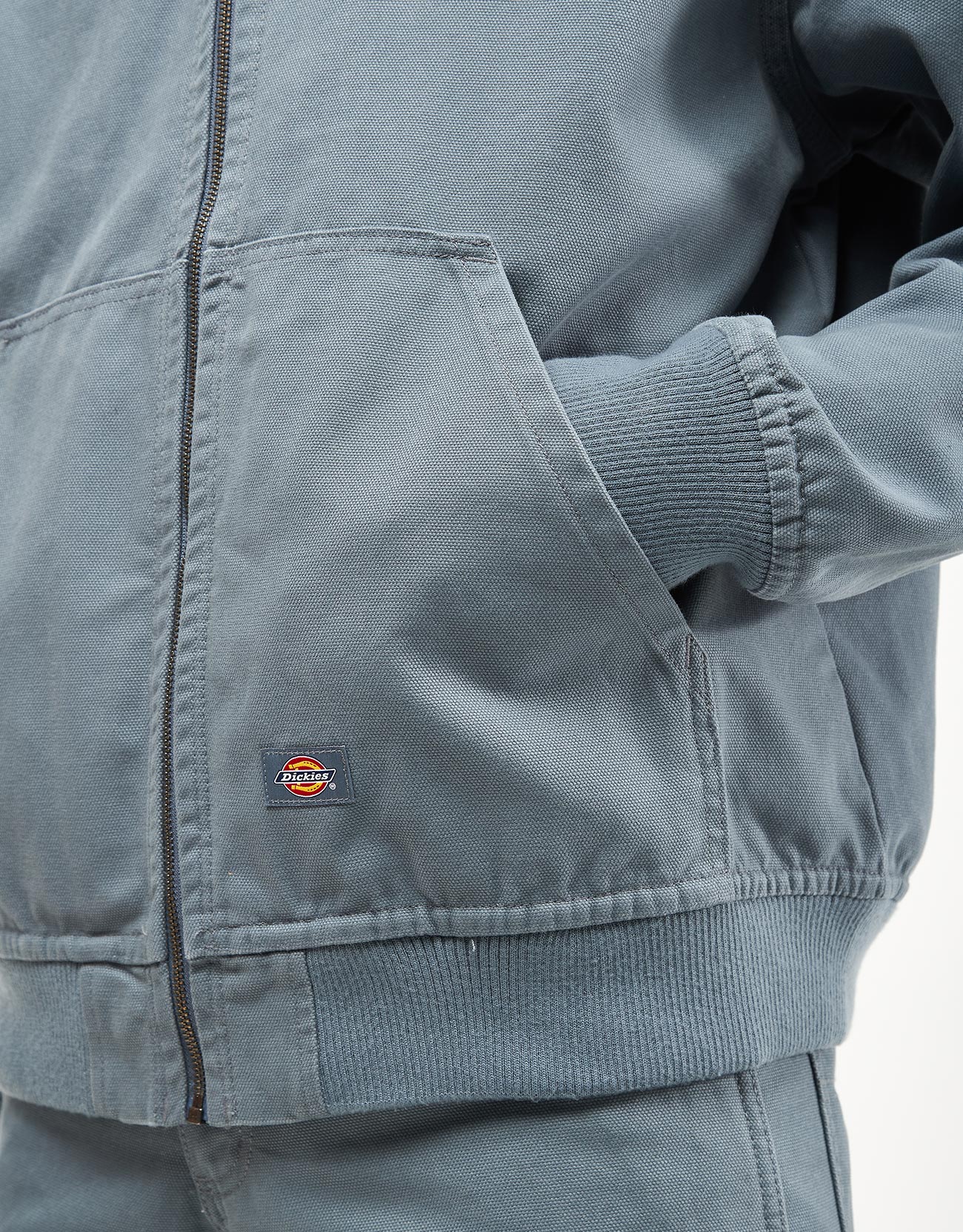Dickies Duck Canvas Hooded Unlined Jacket - Stormy Weather - Image 4