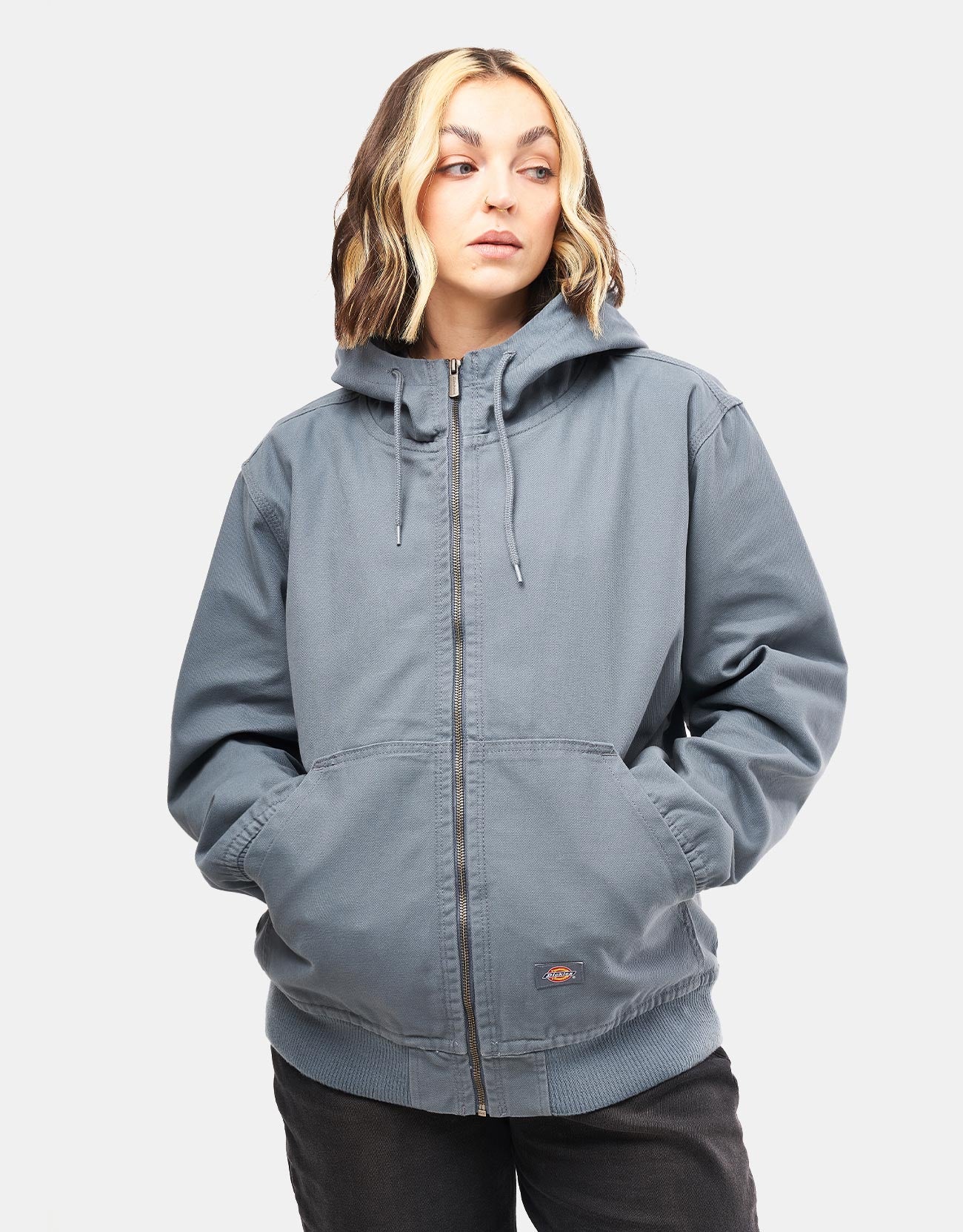Dickies Duck Canvas Hooded Unlined Jacket - Stormy Weather - Image 7