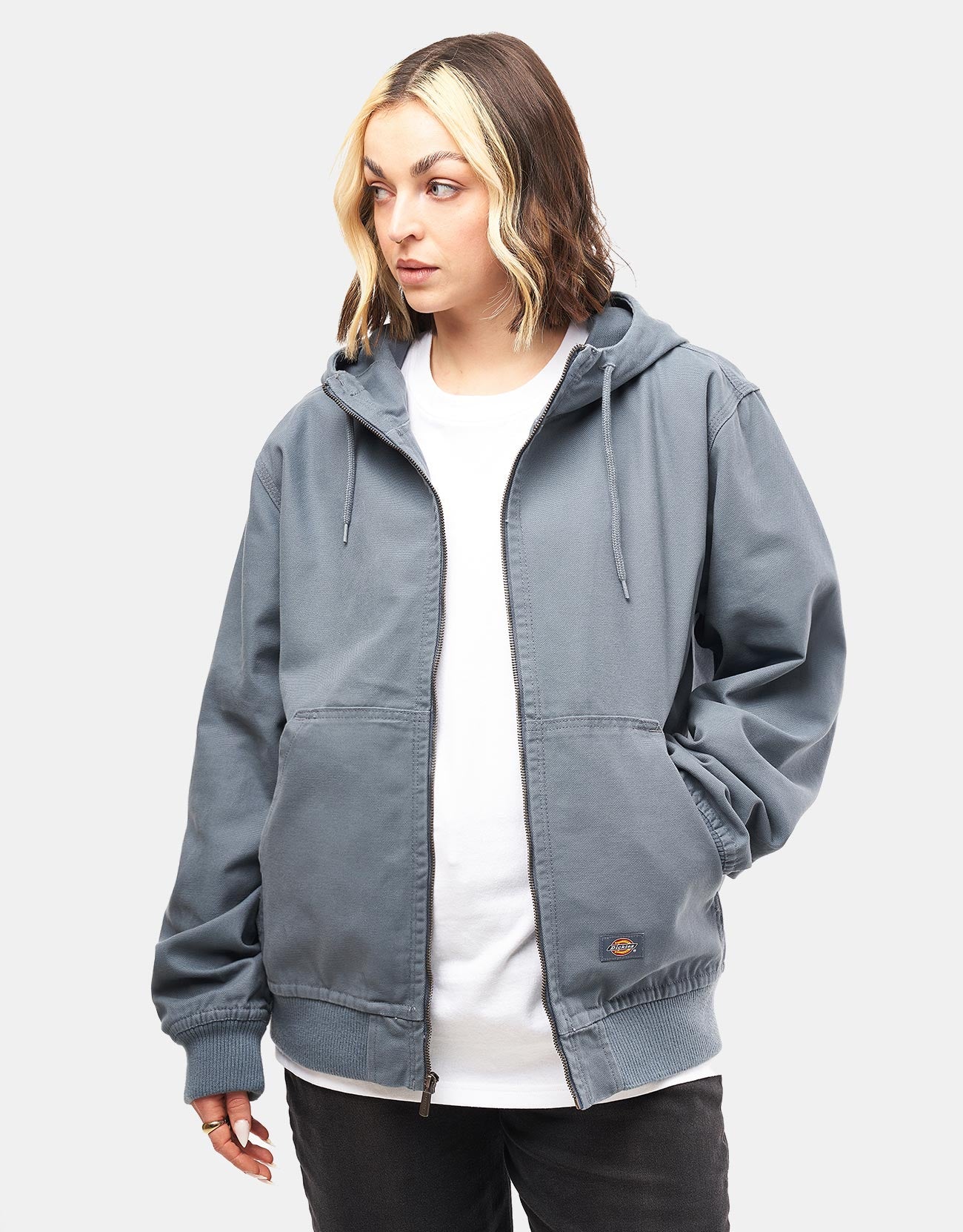Dickies Duck Canvas Hooded Unlined Jacket - Stormy Weather - Image 9