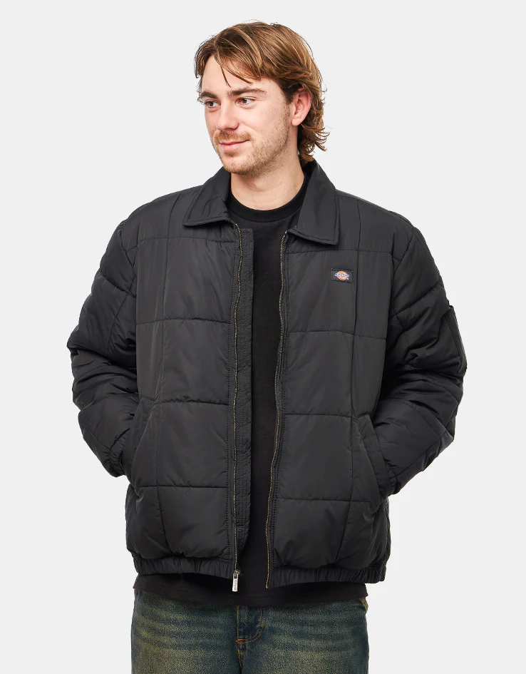 Dickies Eisenhower Puffer Jacket - Black - Image 3