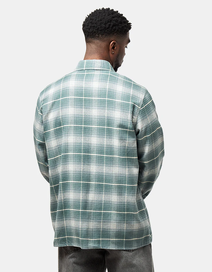 Dickies Forest Check L/S Shirt - Stormy Sea - Image 2