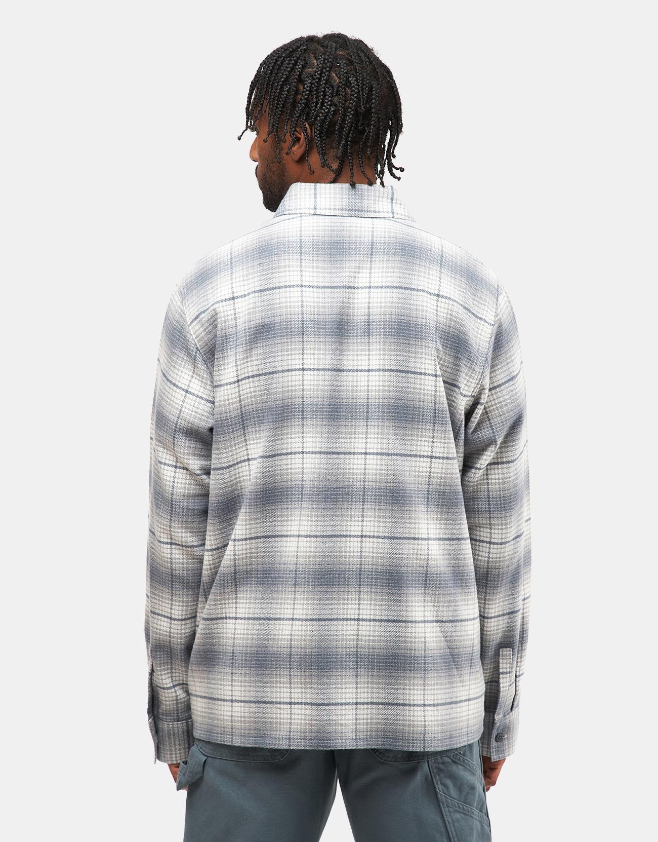 Dickies Forest Check L/S Shirt - Stormy Weather - Image 3