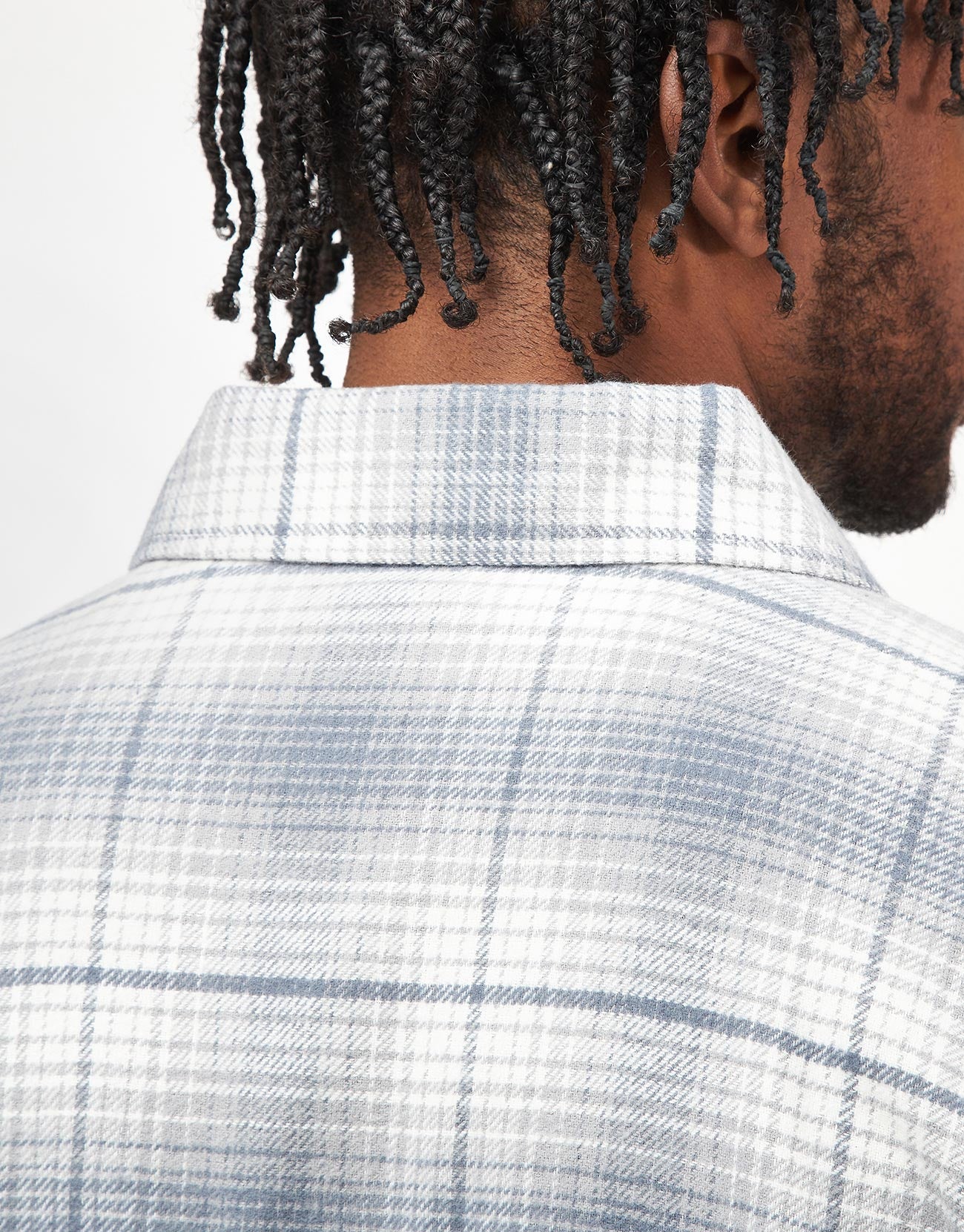 Dickies Forest Check L/S Shirt - Stormy Weather - Image 5