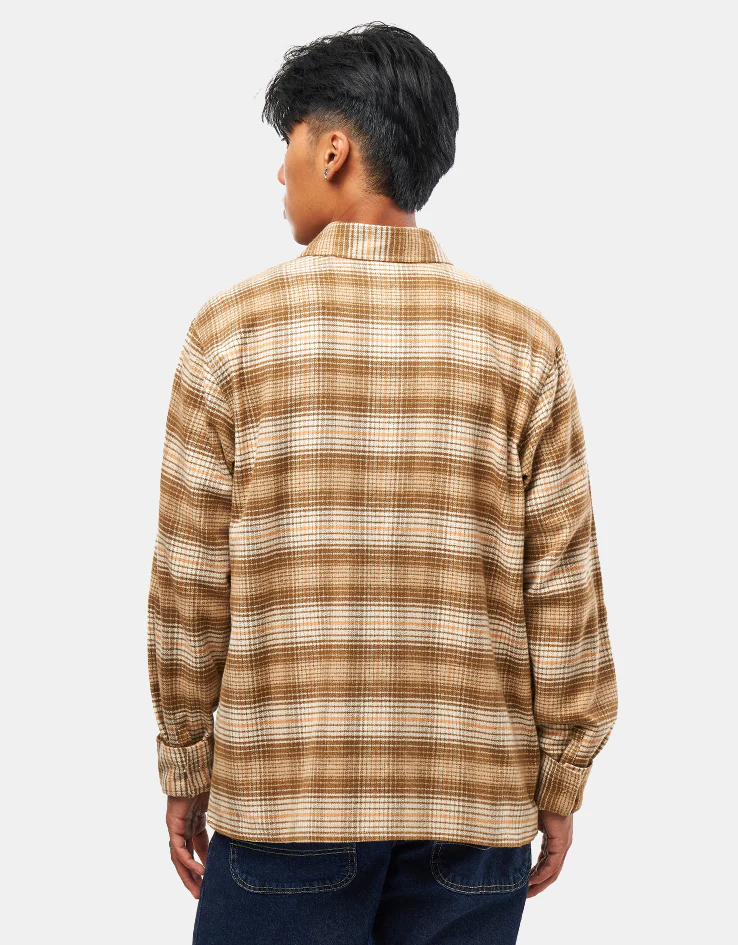 Dickies Forest Check L/S Shirt - Wood Ash - Image 3