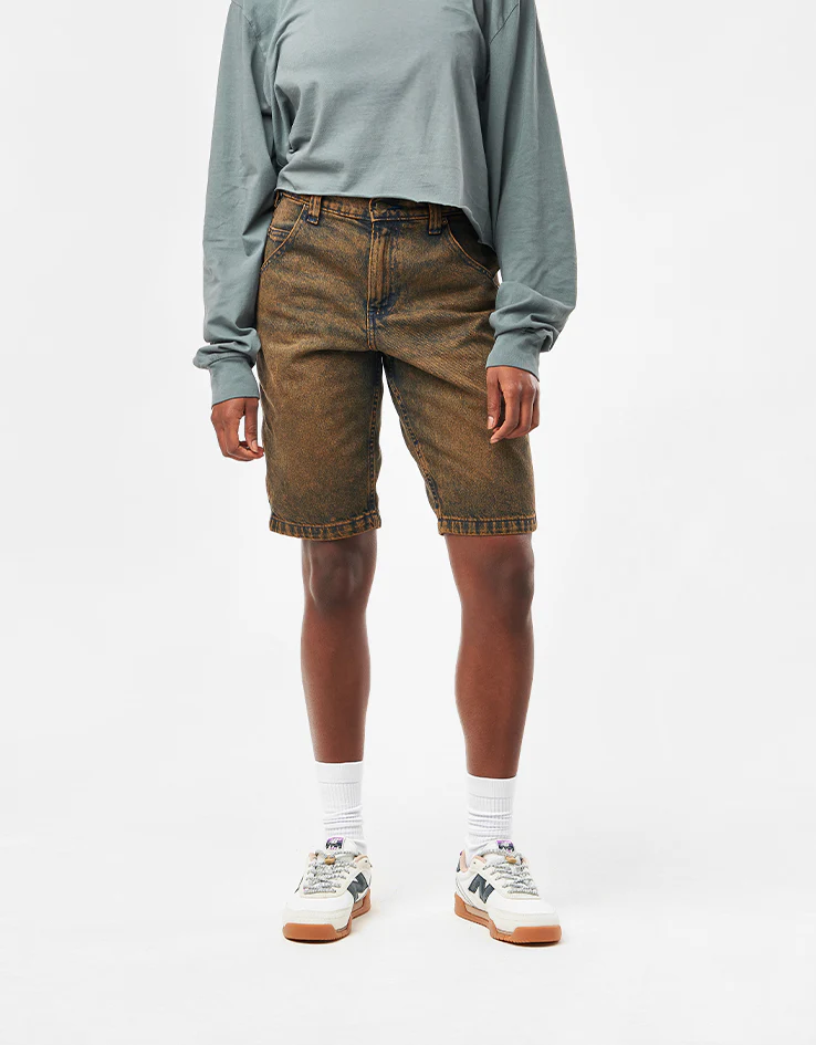 Dickies Garyville Denim Shorts - Indigo Brown Tinted - Image 7