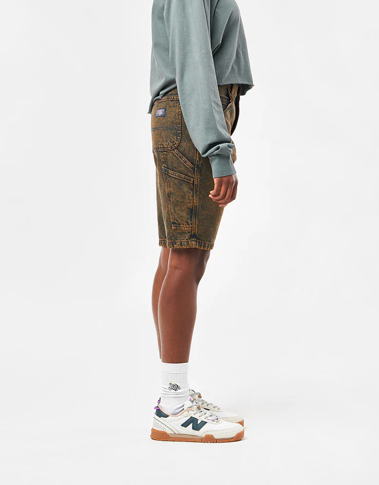 Dickies Garyville Denim Shorts - Indigo Brown Tinted - Image 9