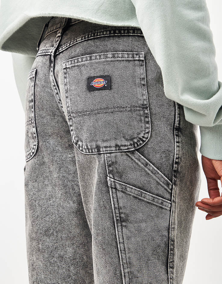 Dickies Garyville Denim Shorts - Light Gray Wash - Image 12