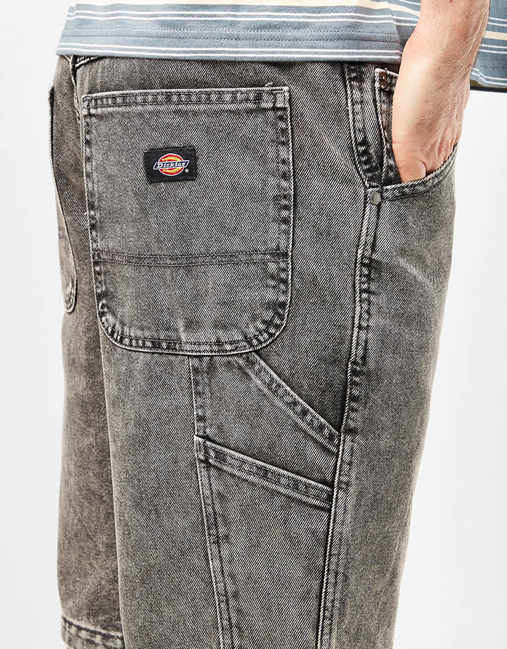 Dickies Garyville Denim Shorts - Light Gray Wash - Image 4