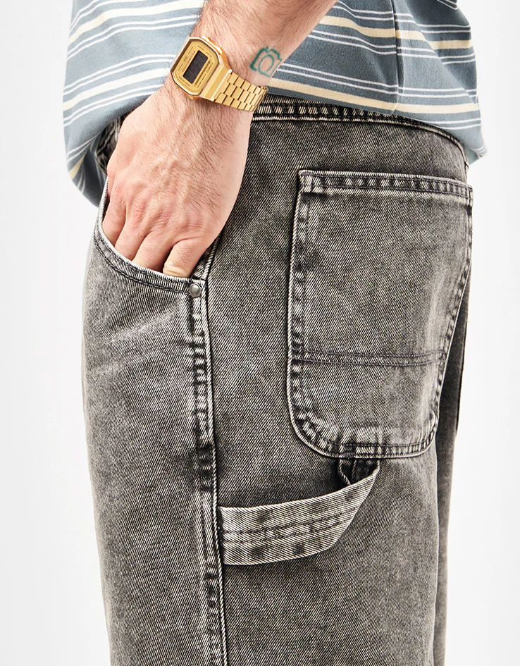 Dickies Garyville Denim Shorts - Light Gray Wash - Image 5