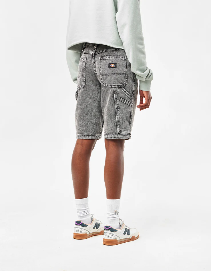 Dickies Garyville Denim Shorts - Light Gray Wash - Image 8