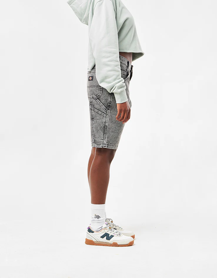 Dickies Garyville Denim Shorts - Light Gray Wash - Image 9