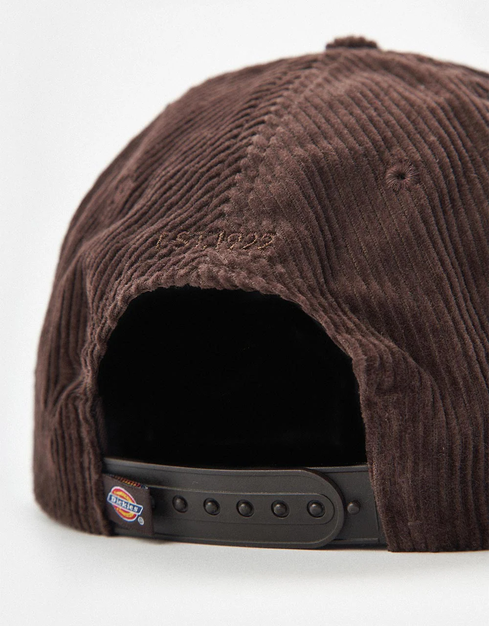 Dickies Hardwick Cord Cap - Chocolate Brown - Image 3