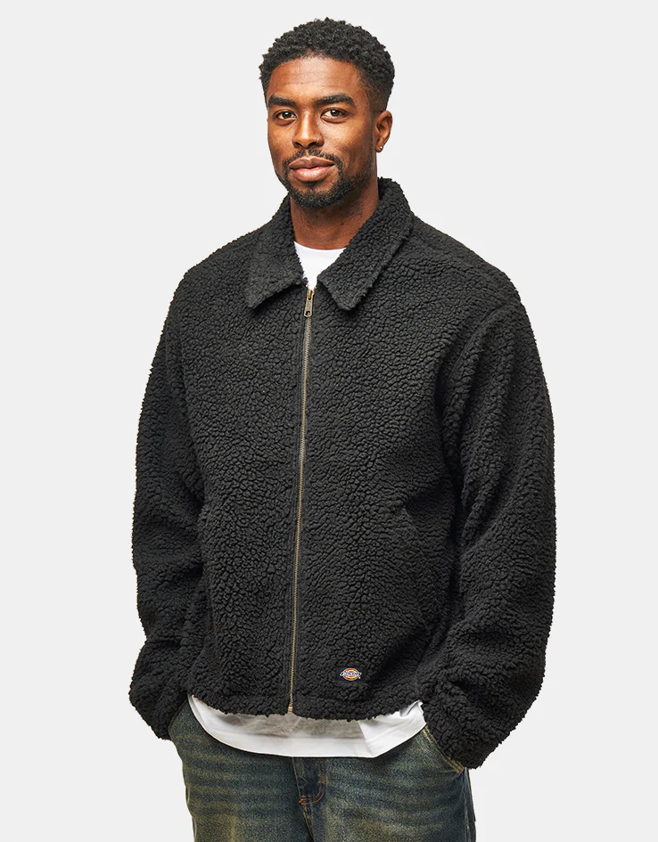 Dickies High Pile Eisenhower Jacket - Black - Image 2