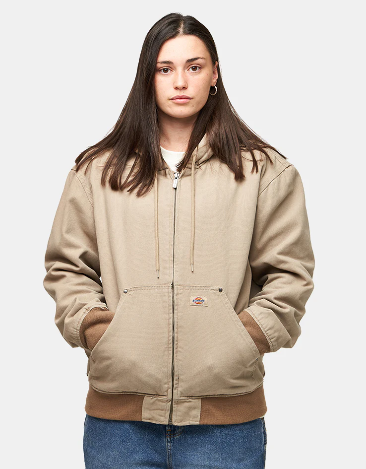 Dickies Hilham Hooded Canvas Jacket - Desert Sand - Image 8