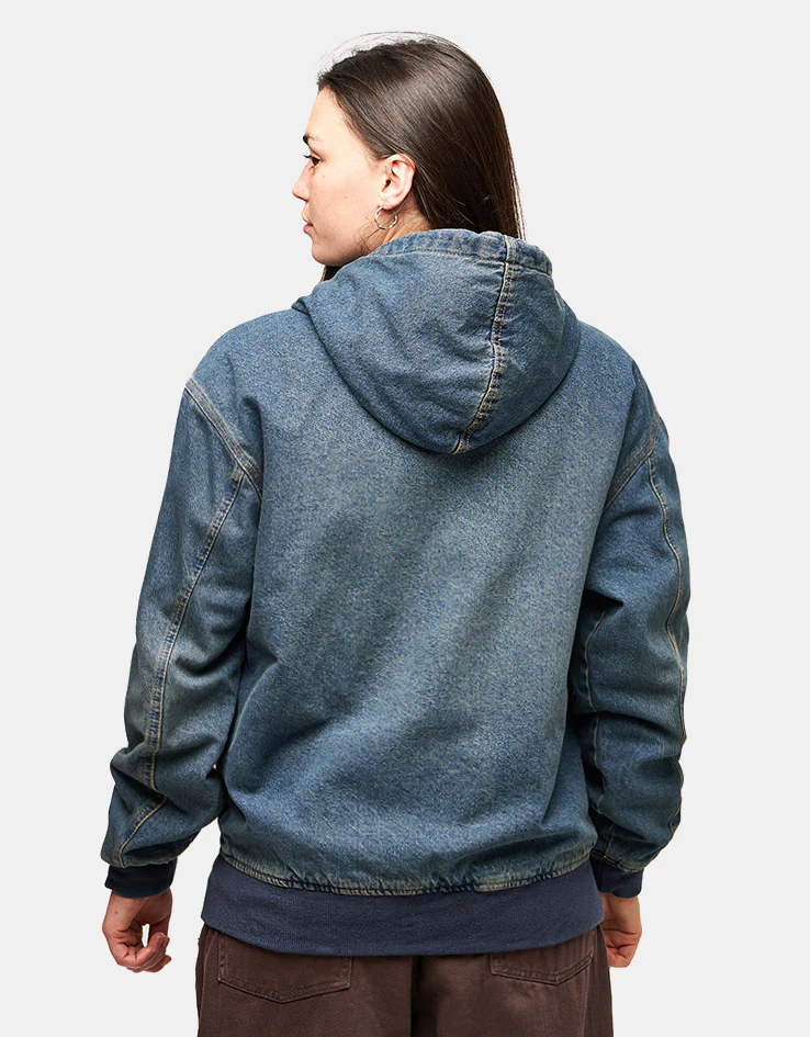 Dickies Hilham Hooded Jacket - Khaki Tinted Blue - Image 13