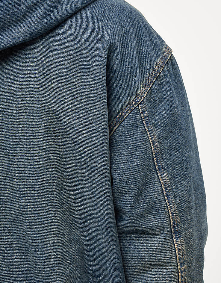 Dickies Hilham Hooded Jacket - Khaki Tinted Blue - Image 5