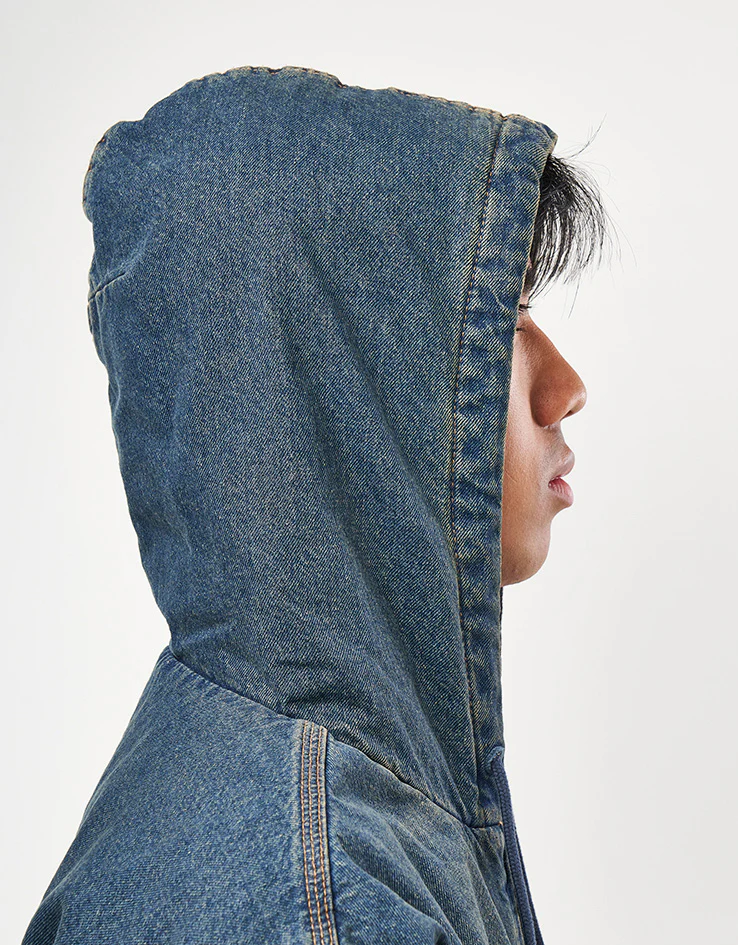 Dickies Hilham Hooded Jacket - Khaki Tinted Blue - Image 7
