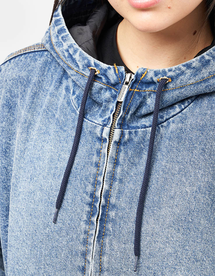 Dickies Hooded Denim Jacket - Rinsed Blue/Fade - Image 11