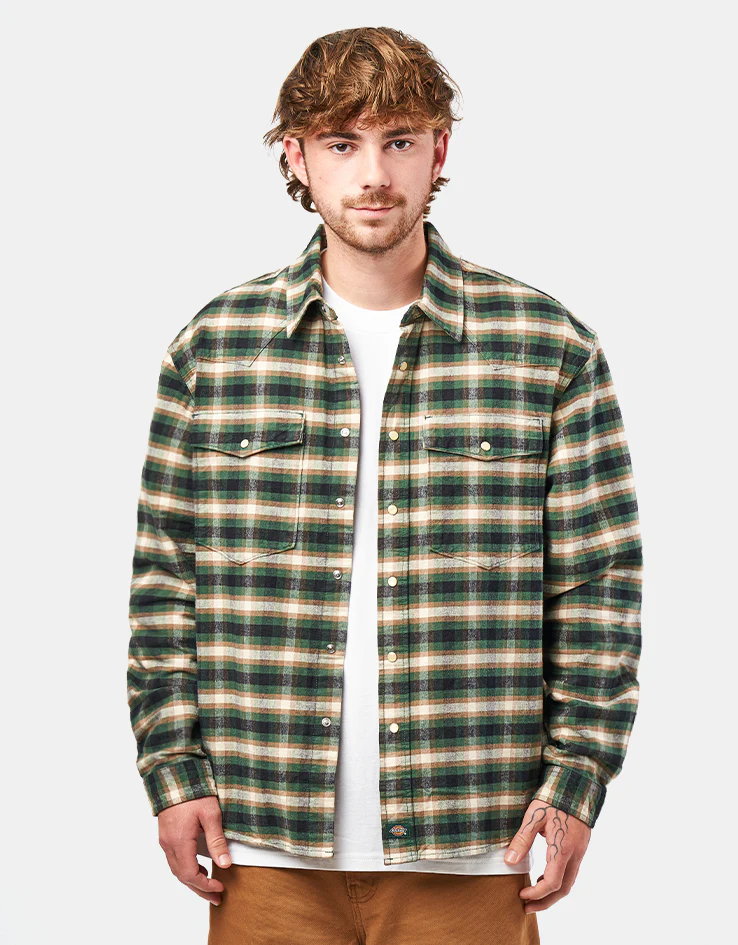 Dickies Johnsonville Shirt L/S Shirt - Pine Needle Green - Image 3
