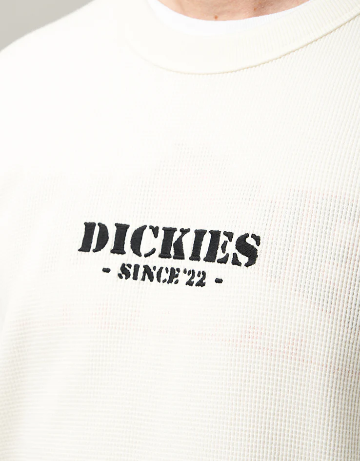 Dickies L/S Waffle T-Shirt - Egret - Image 3