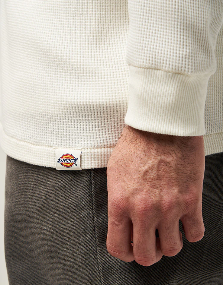 Dickies L/S Waffle T-Shirt - Egret - Image 5