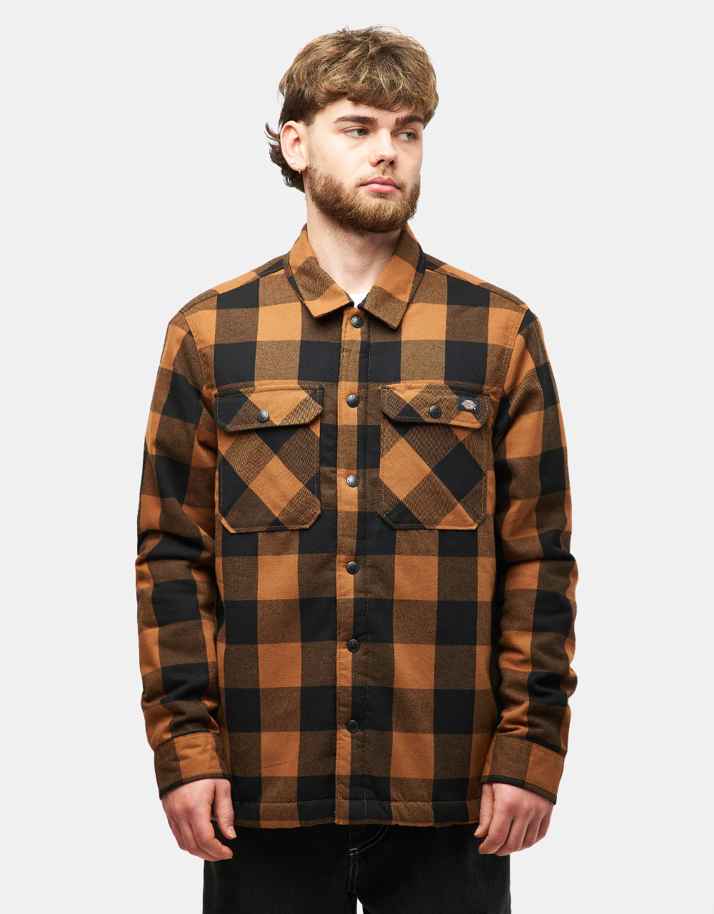 Dickies Lined Sacramento Shirt - Brown Duck - Image 3