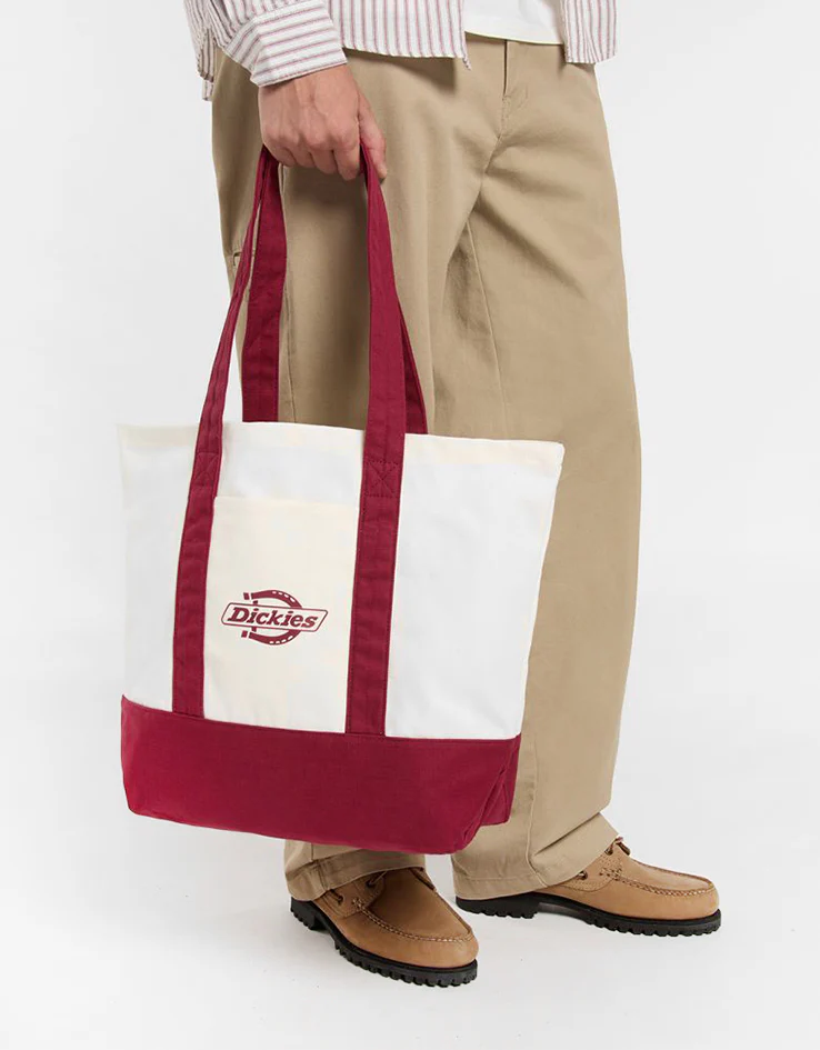 Dickies Logo Canvas Tote Bag - Tibetan Red - Image 5