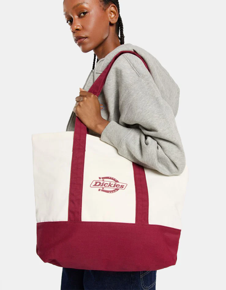 Dickies Logo Canvas Tote Bag - Tibetan Red - Image 6