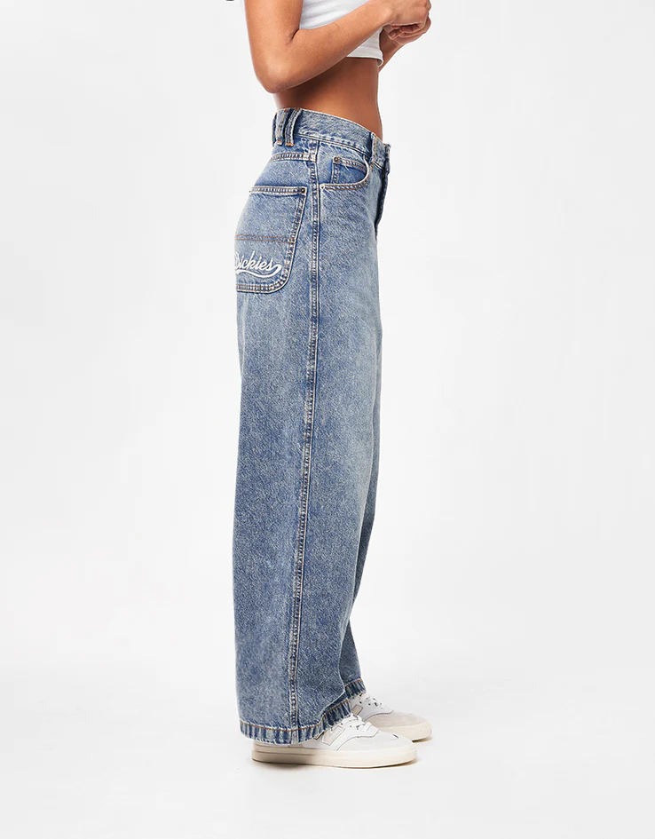 Dickies Loose Wave Denim Pant - Rinsed Blue/Fade - Image 10