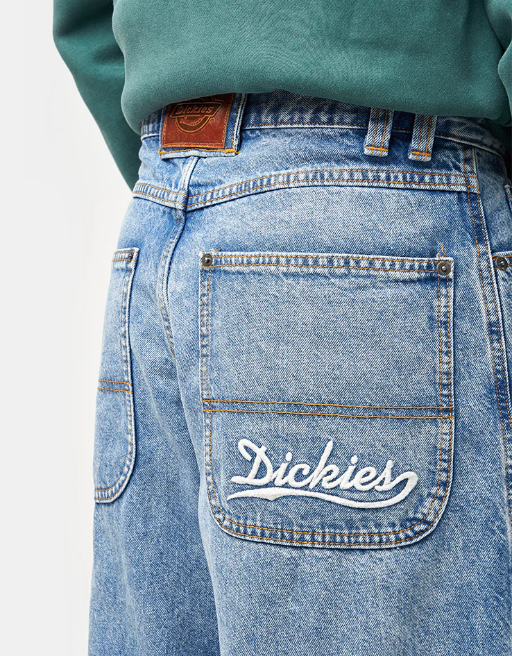Dickies Loose Wave Denim Pant - Rinsed Blue/Fade - Image 5