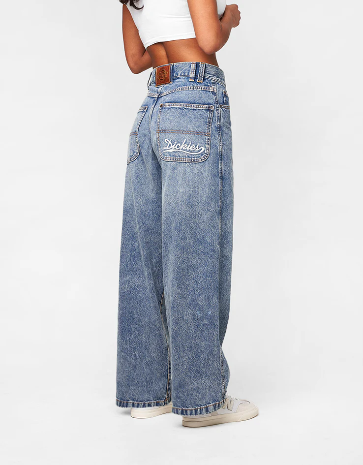 Dickies Loose Wave Denim Pant - Rinsed Blue/Fade - Image 8