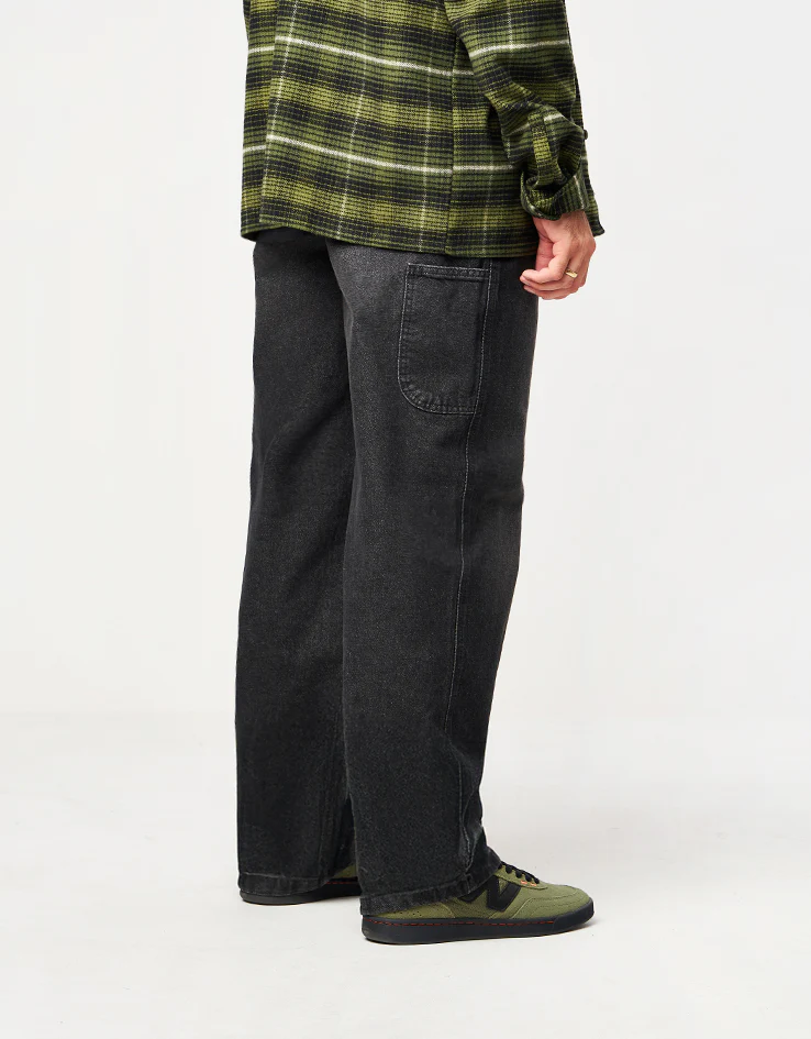 Dickies Madison Baggy Denim Pant - Black Wash Faded - Image 2