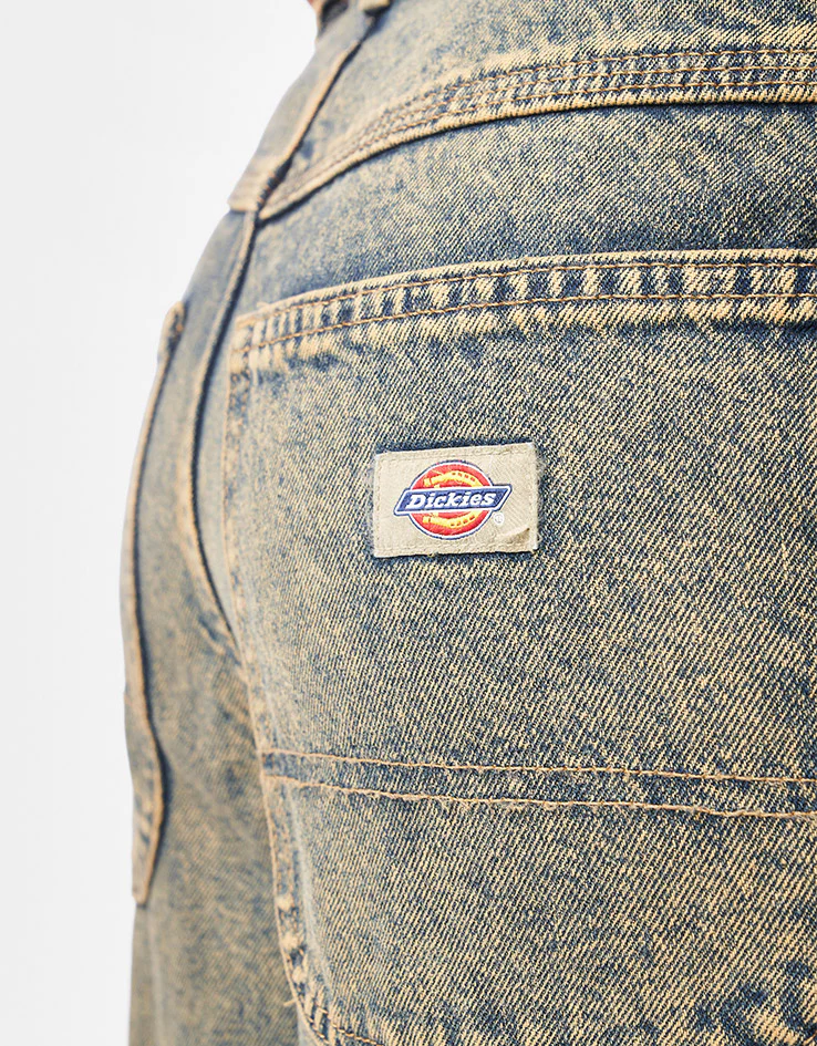 Dickies Madison Baggy Denim Pant - Yellow Fade Indigo - Image 11