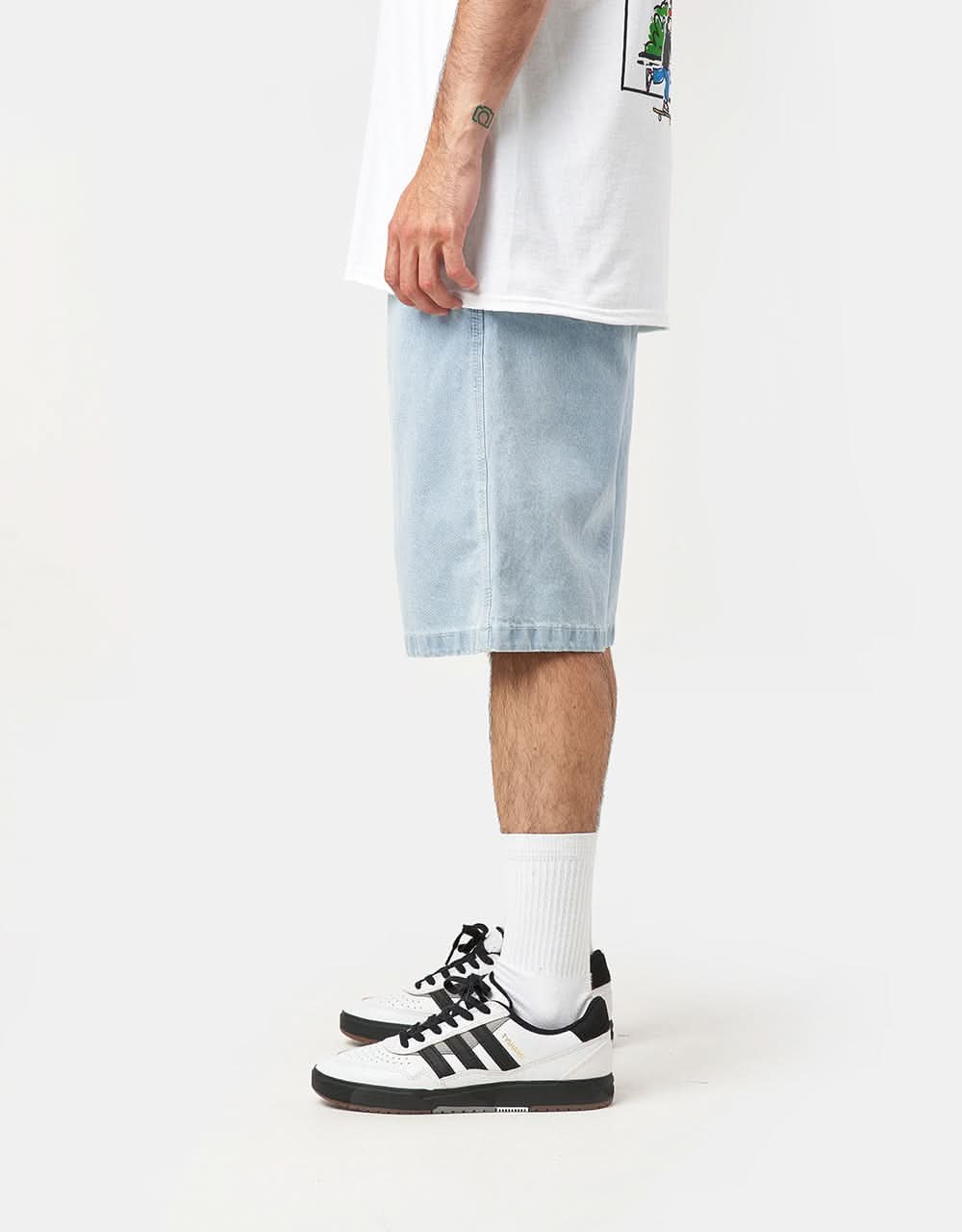 Dickies Madison Denim Shorts - Vintage Aged Blue - Image 3