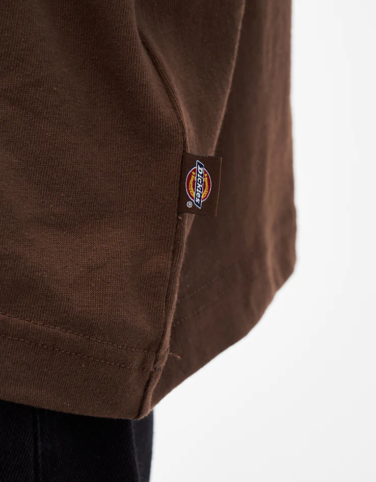 Dickies Payson 2Fer L/S T-Shirt - Timber Brown - Image 4