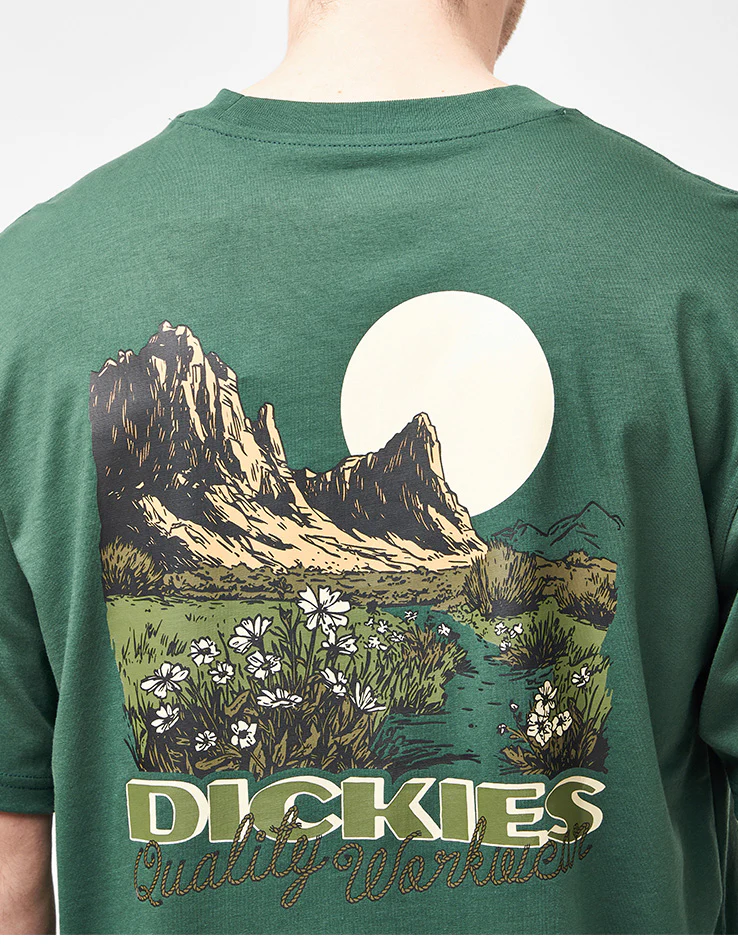 Dickies Roaming Shores T-Shirt - Pine Needle Green - Image 3