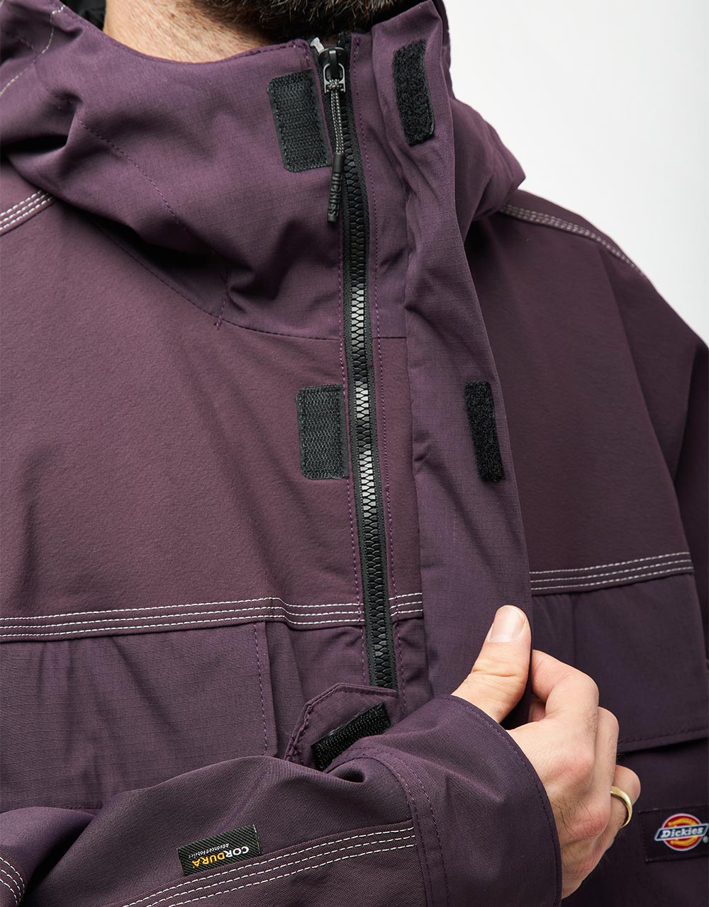 Dickies Ronan Hooded Jacket - Plum Perfect - Image 4