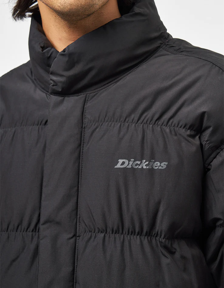 Dickies Scobey Puffer Jacket - Black - Image 5