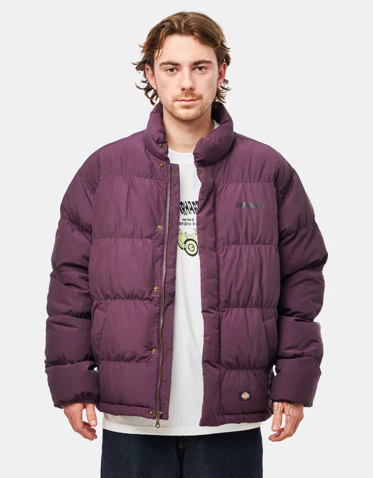 Dickies Scobey Puffer Jacket - Plum Perfect - Image 3