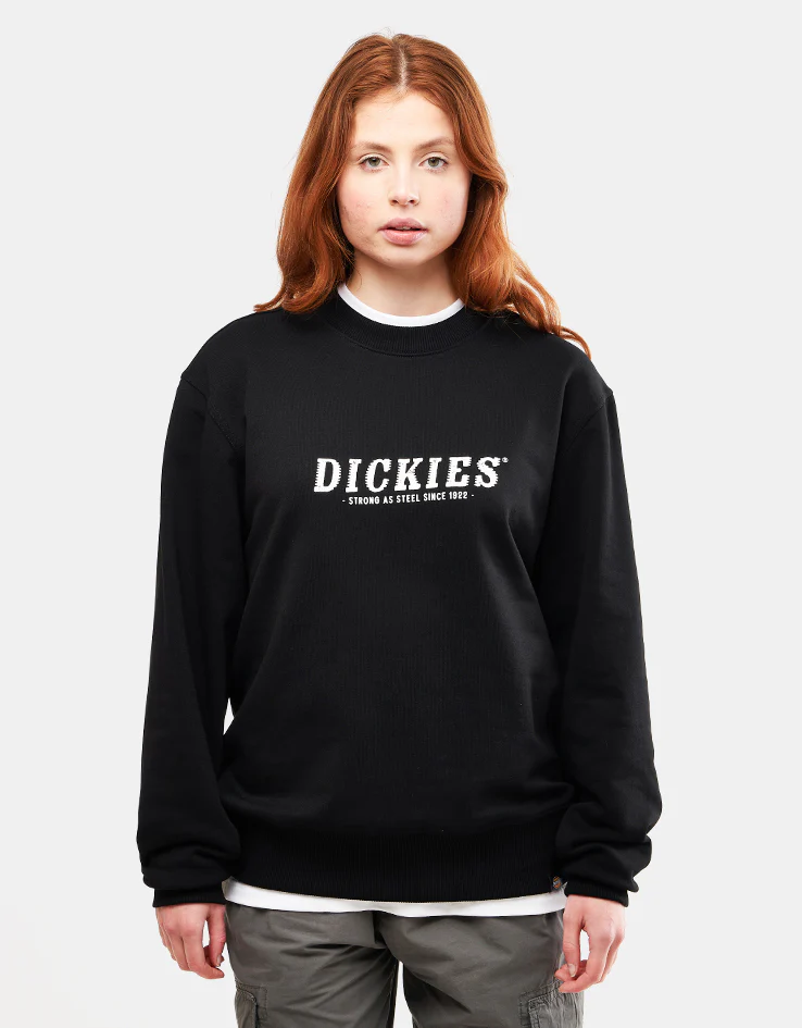Dickies Script Sweatshirt - Black - Image 5