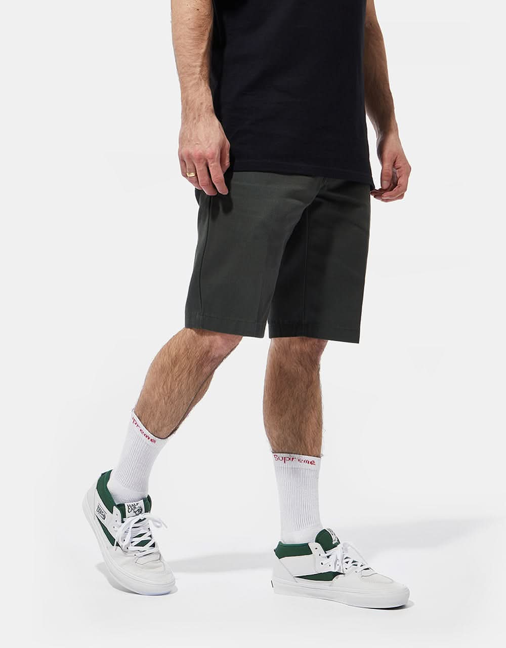 Dickies Slim Fit Recycled Work Shorts - Olive Green