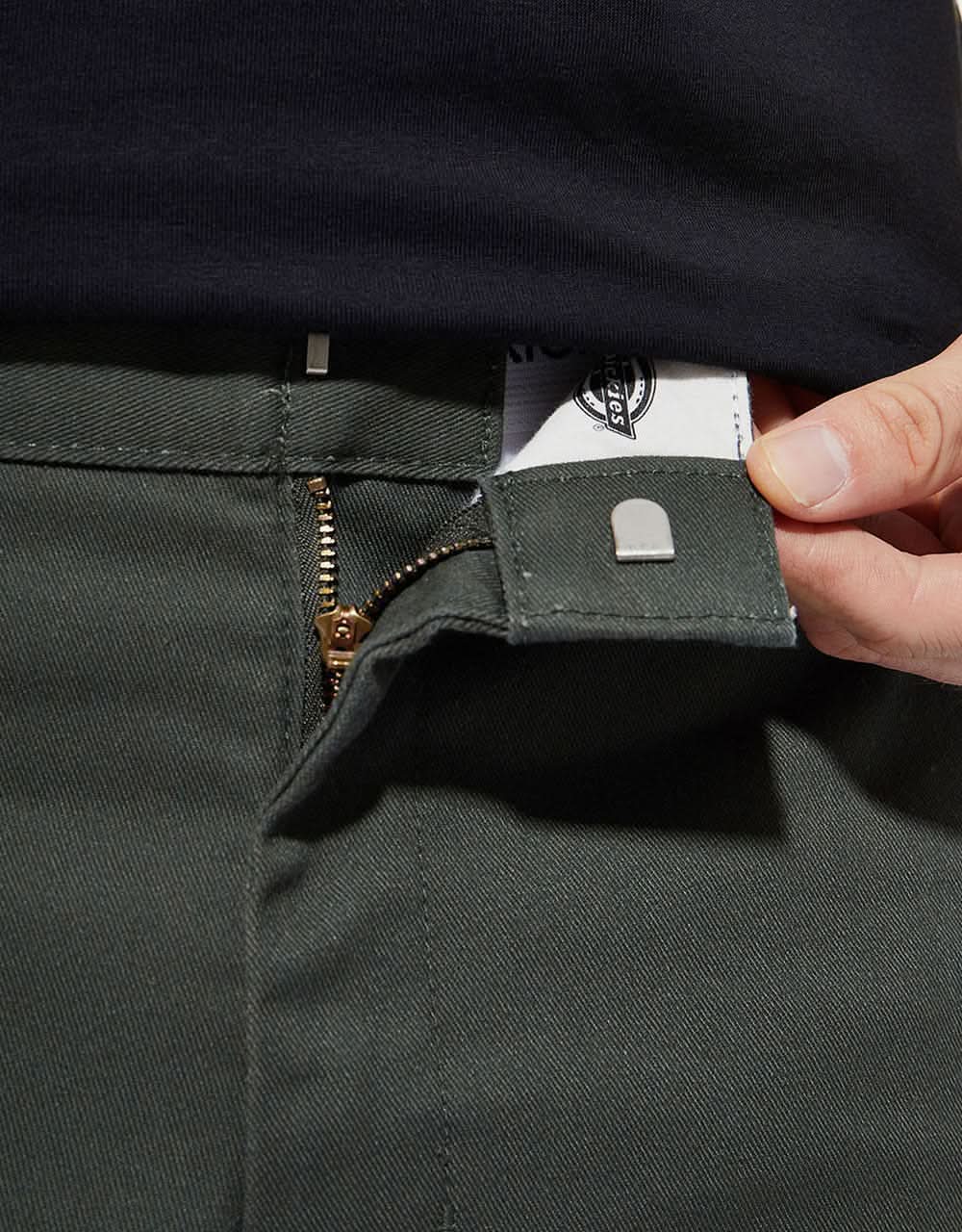 Dickies Slim Fit Recycled Work Shorts - Olive Green - Image 5
