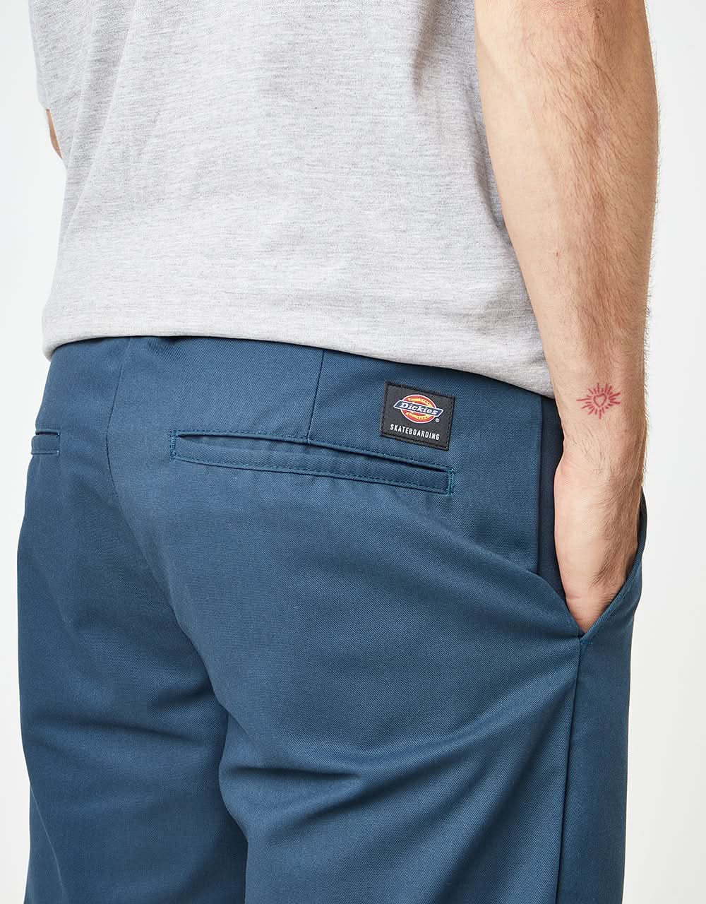 Dickies Slim Flex Work Shorts - Air Force Blue - Image 4